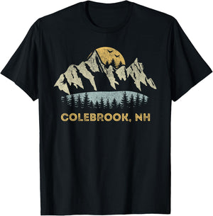 Colebrook New Hampshire Mountain Sunset Sunrise NH T-Shirt - T-Shirt | Black