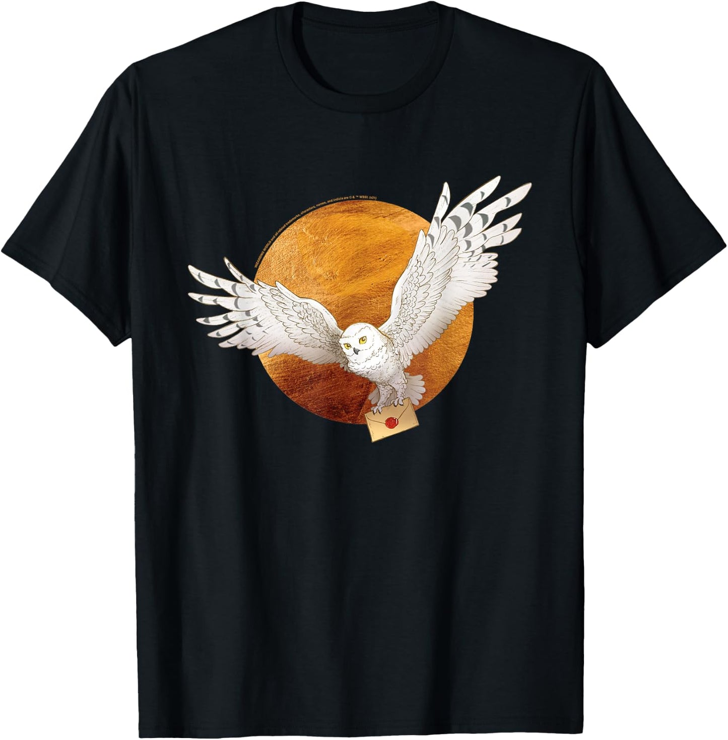 Harry Potter Hedwig and The Moon Small T-Shirt - T-Shirt | Black