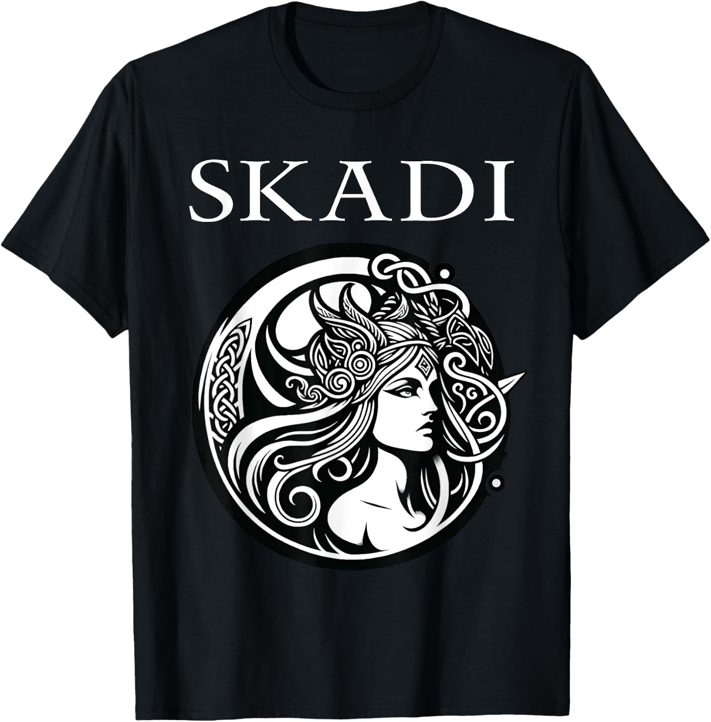 Skadi Norse Goddess T-Shirt - T-Shirt | Black