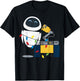 Disney Pixar Wall-E Eve Christmas Light Wrap Graphic Short Sleeve T-Shirt - T-Shirt | Black