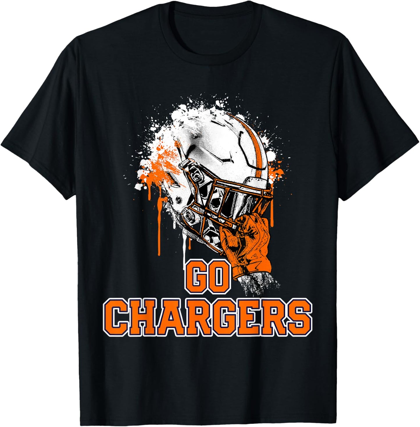 Cholla Chargers Rising Helmet GO! T-Shirt - T-Shirt | Black