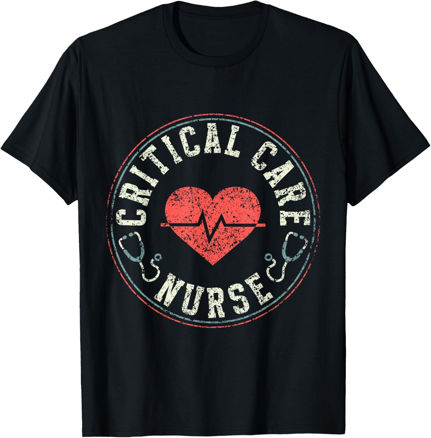 Critical Care Nurse Nurses Icu Nursing Critical Care Nurse T-Shirt - T-Shirt | Black