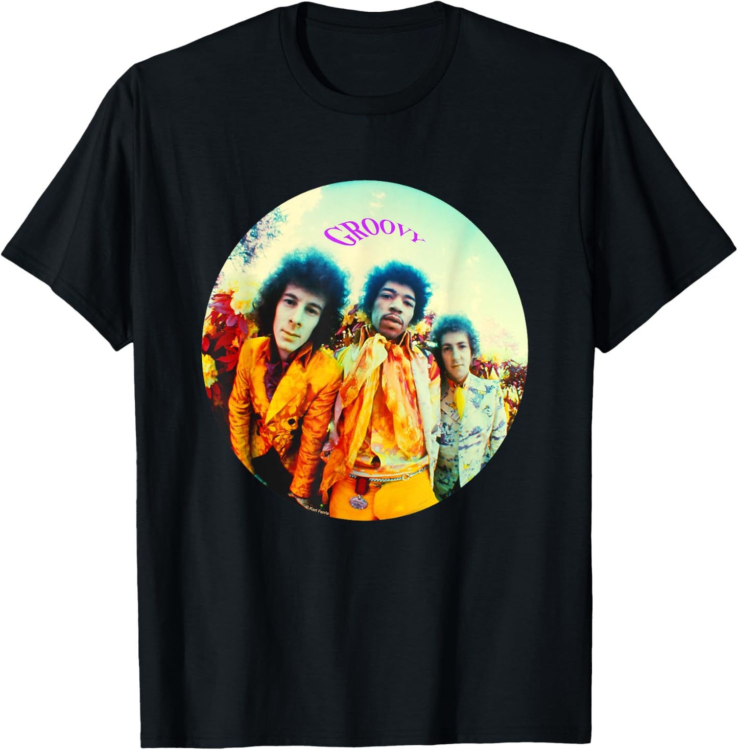 Karl Ferris Are You Experienced Jimi Hendrix Groovy T-Shirt - T-Shirt | Black