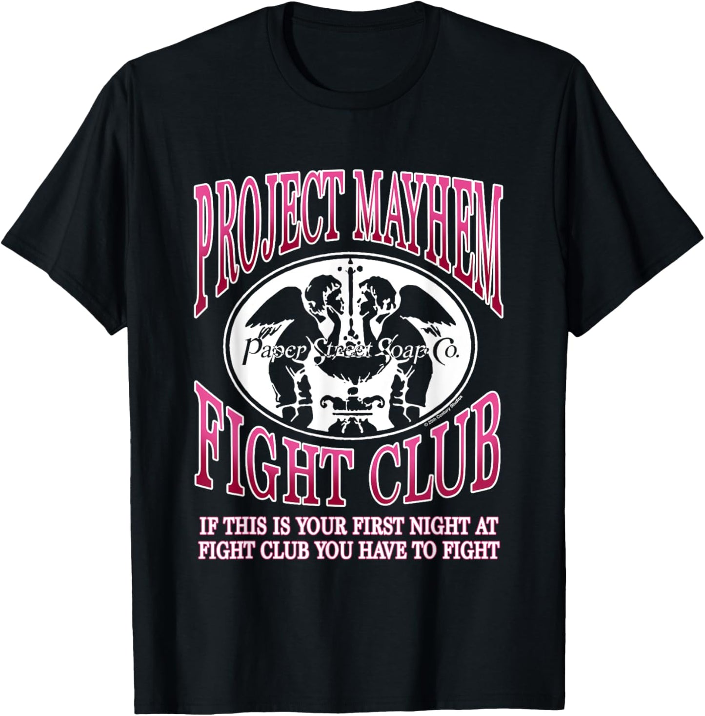 Fight Club Iconic Project Mayhem Fight Club Big Chest Logo T-Shirt - T-Shirt | Black