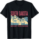 Vintage Mount Rushmore South Dakota US Founding Fathers T-Shirt - T-Shirt | Black