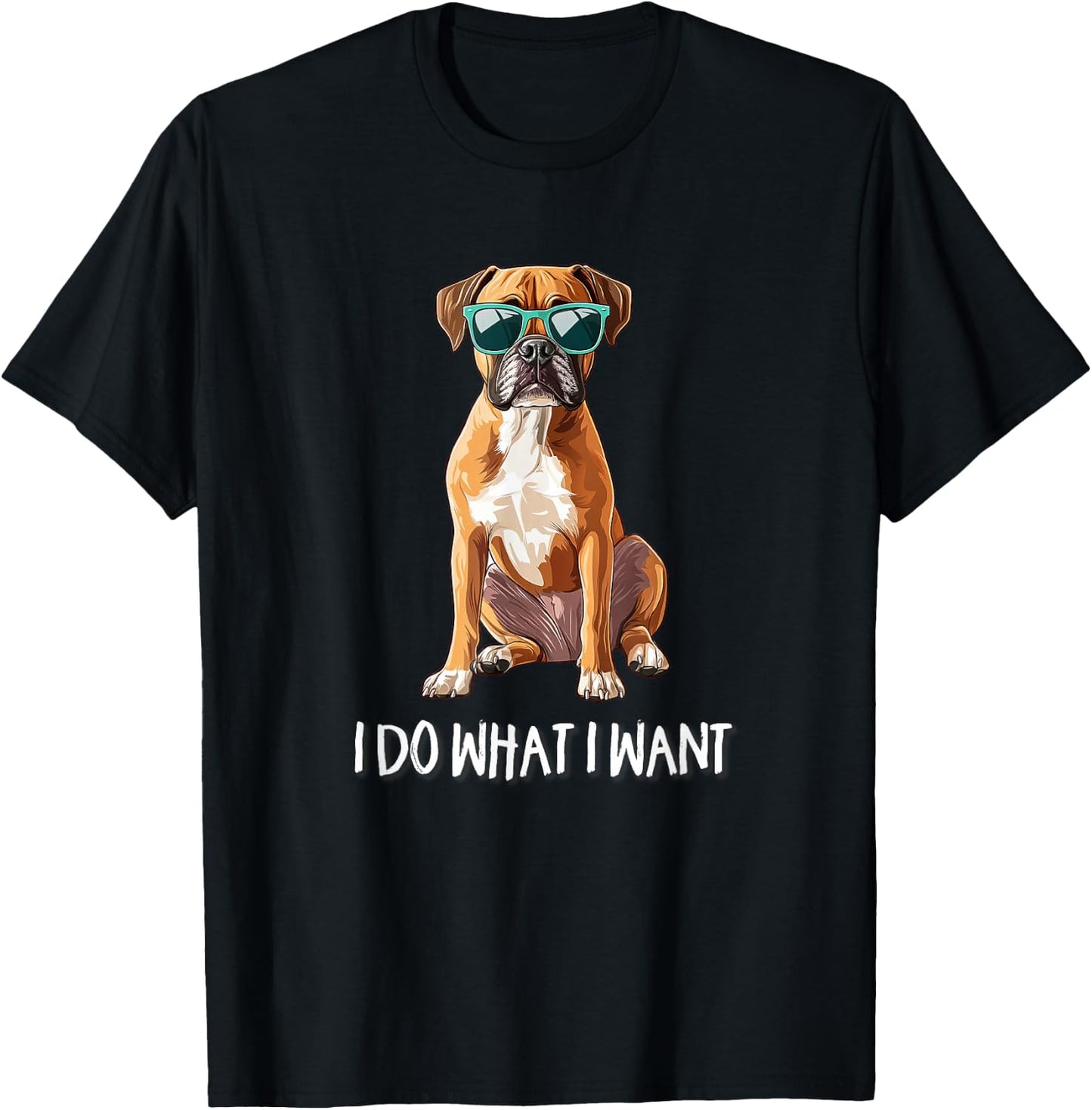 Kids Funny Do What I Want Boxer Dog Lover T-Shirt - T-Shirt | Black