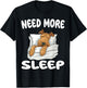 Cute Airedale Terrier Need More Sleep Pajamas Nightgown T-Shirt - T-Shirt | Black