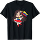 Venezuela Woman Venezuelan Flag Day Hispanic Girl T-Shirt - T-Shirt | Black