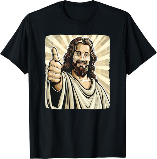 Funny thumb up with Jesus Christ Costume