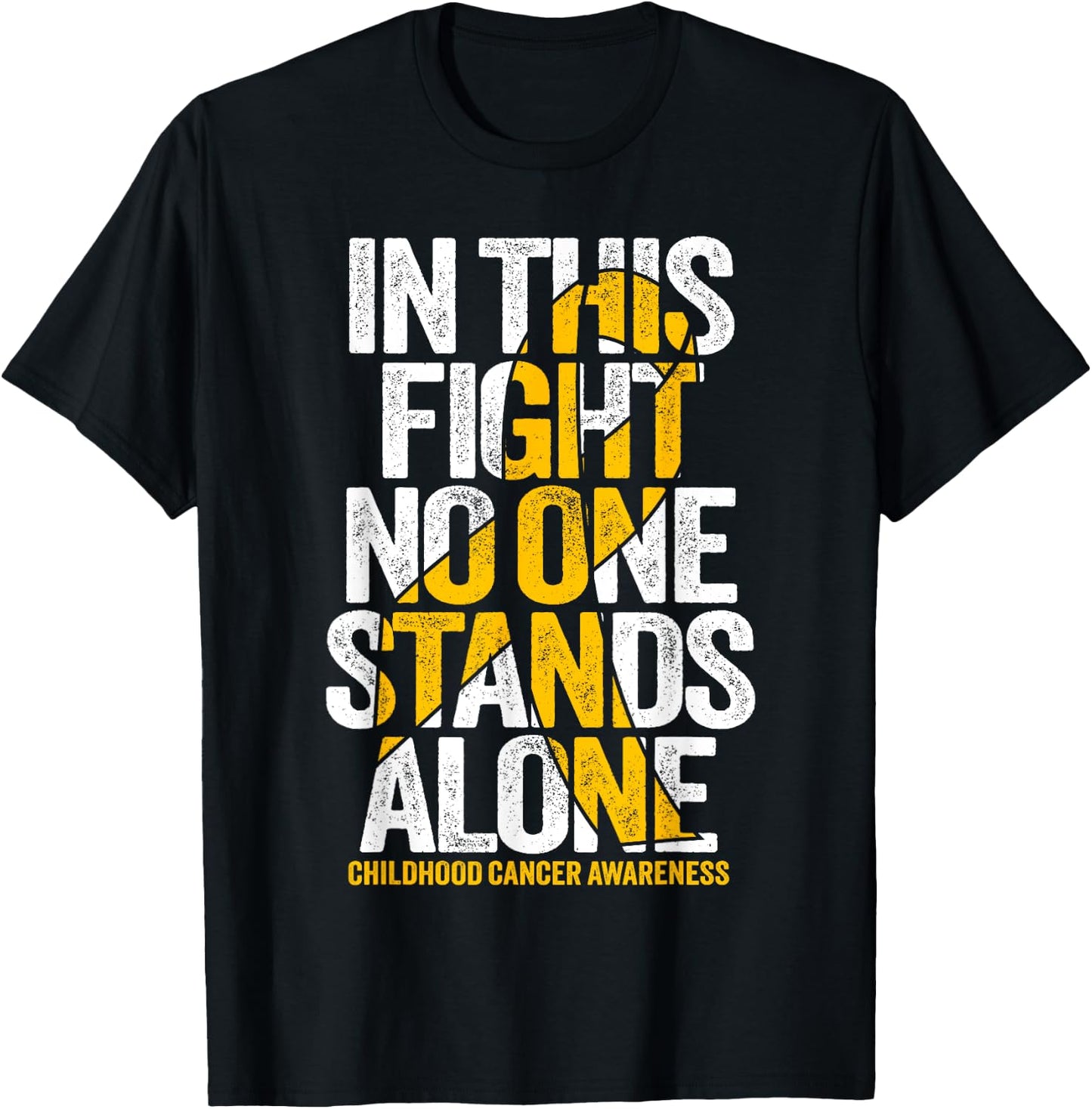 Childhood Cancer Support Squad Childhood Cancer Awareness T-Shirt - T-Shirt | Black