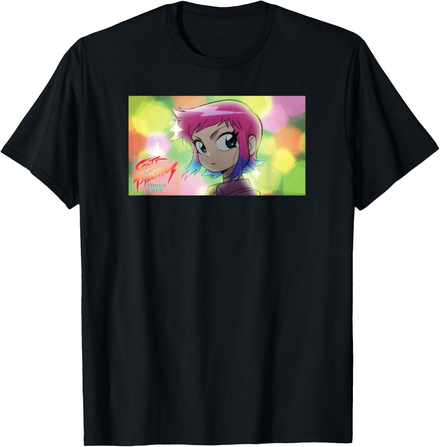 Scott Pilgrim Takes Off Ramona Flowers T-Shirt - T-Shirt | Black