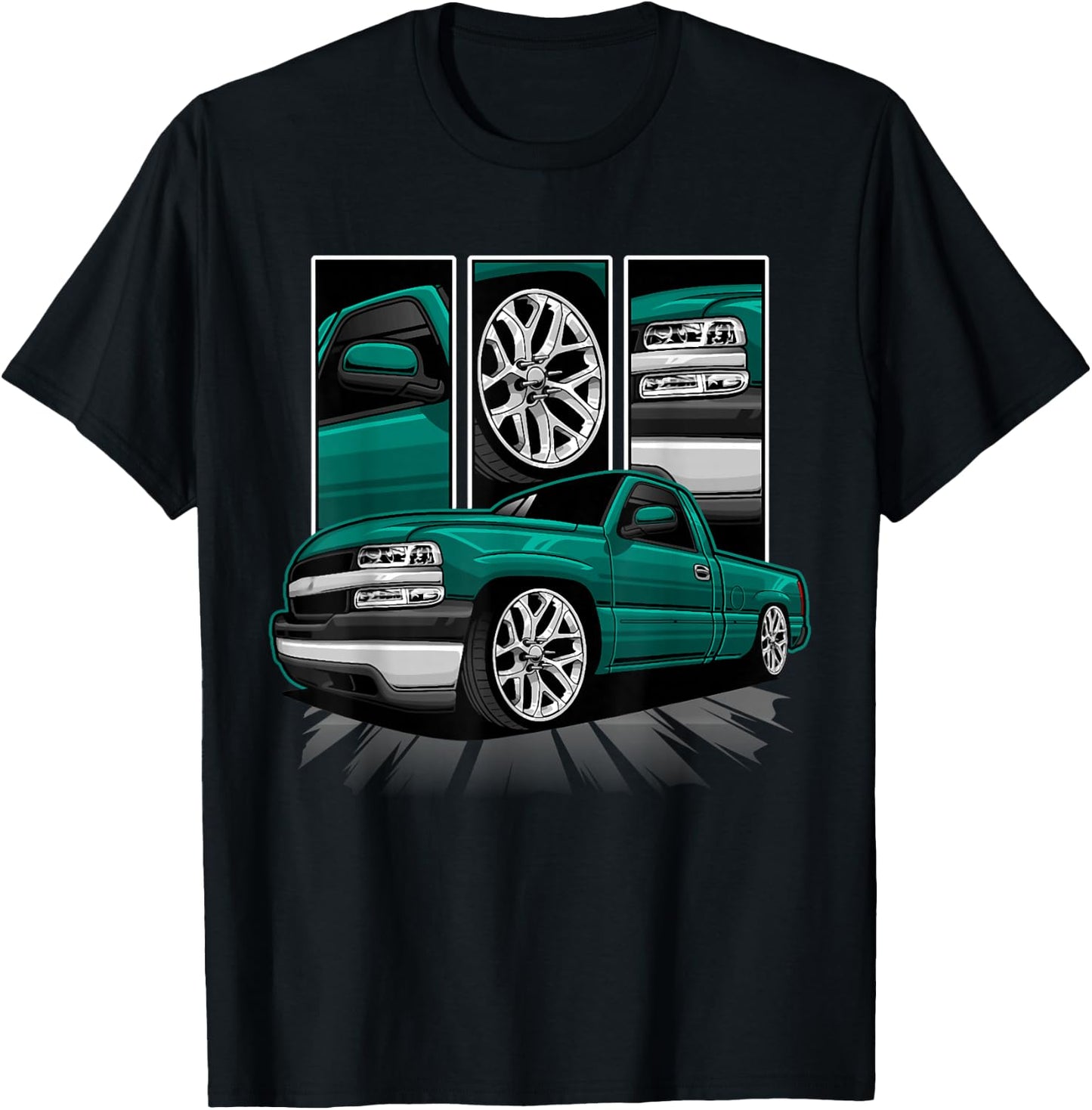 GMT800 1500 Truck 90S K1500 C1500 GMT400 T-Shirt - T-Shirt | Black