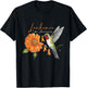 Hummingbird Orange Ribbon Sunflower Daisy Leukemia Awareness T-Shirt - T-Shirt | Black