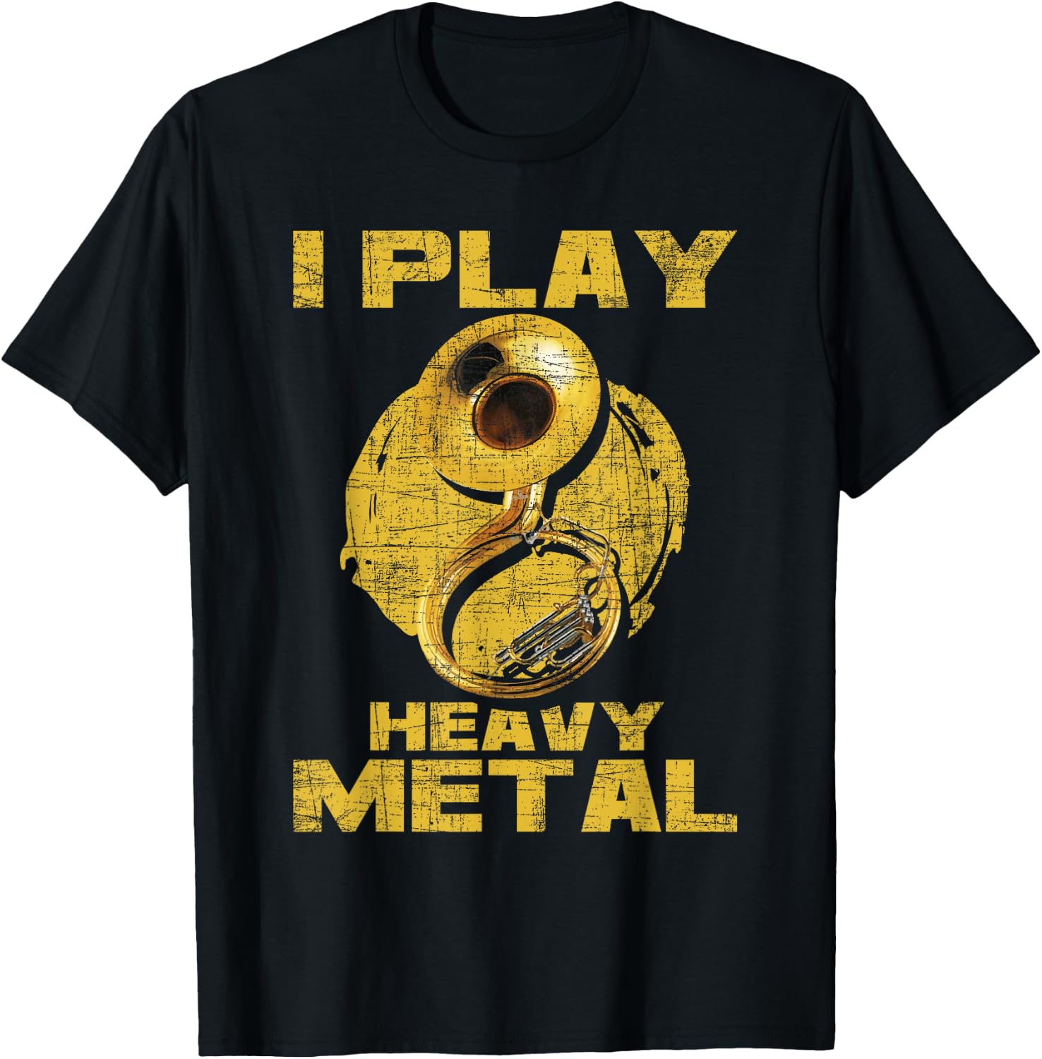 I Play Heavy Metal - Sousaphone Brass Band Player T-Shirt - T-Shirt | Black