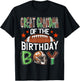 Great Grandma Of The Birthday Boy Game Day Football T-Shirt - T-Shirt | Black