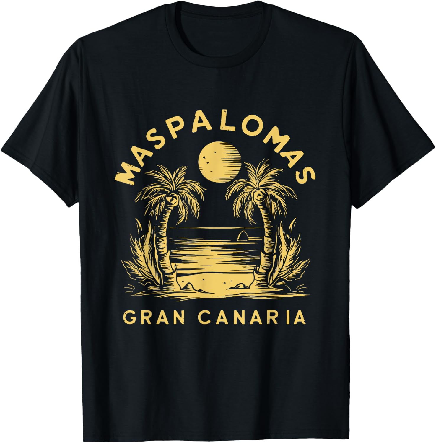 Maspalomas Gran Canaria T-Shirt - T-Shirt | Black