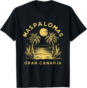 Maspalomas Gran Canaria T-Shirt - T-Shirt | Black