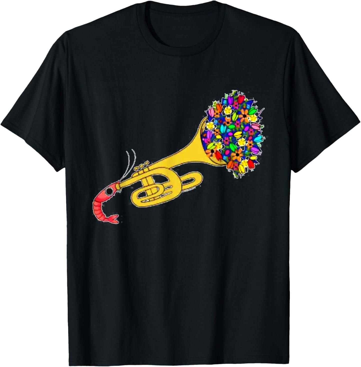Trumpet Shrimp T-Shirt - T-Shirt | Black