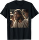 Vintage Jesus With Kids Face Of Jesus Portrait Christ T-Shirt - T-Shirt | Black