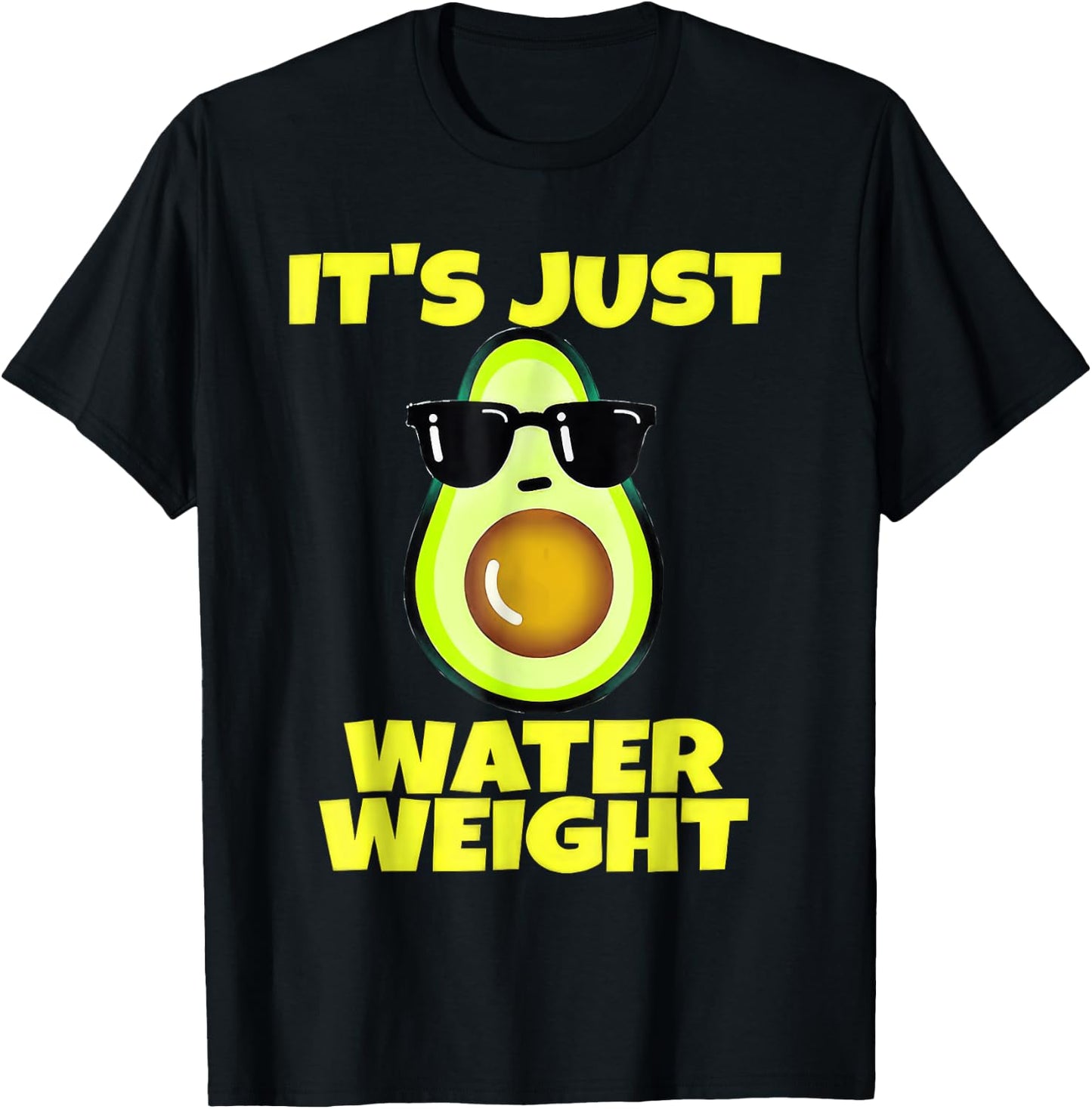 Nikocado Avocado Its Just Water Weight Diet Avocado T-Shirt - T-Shirt | Black