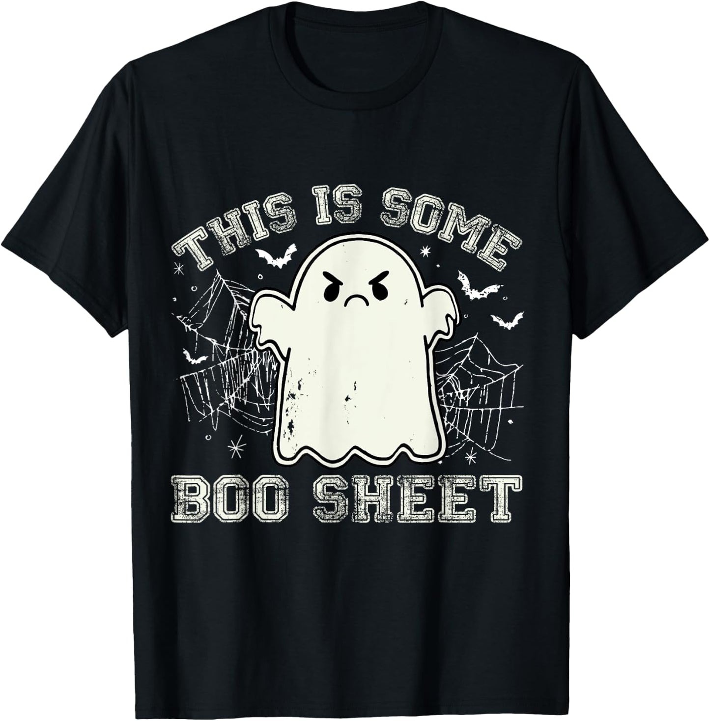 This Is Some Boo Sheet Ghost Retro Halloween Women T-Shirt - T-Shirt | Black