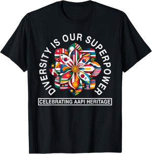 Asian American and Pacific Islander Heritage Month Saying T-Shirt - T-Shirt | Black