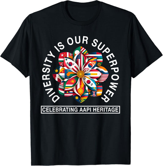 Asian American and Pacific Islander Heritage Month Saying T-Shirt - T-Shirt | Black