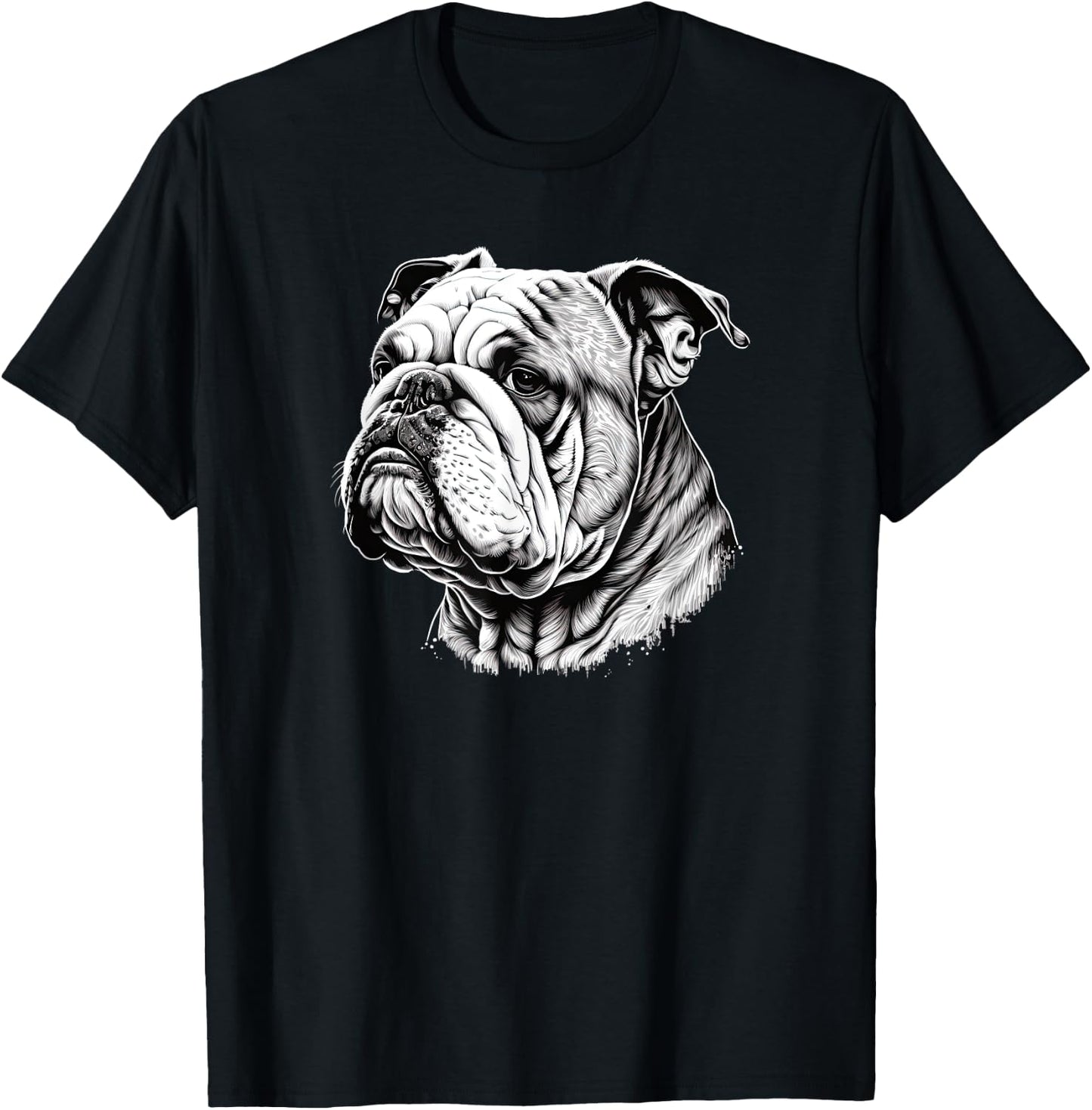 Funny Bulldog Dog T-Shirt - T-Shirt | Black