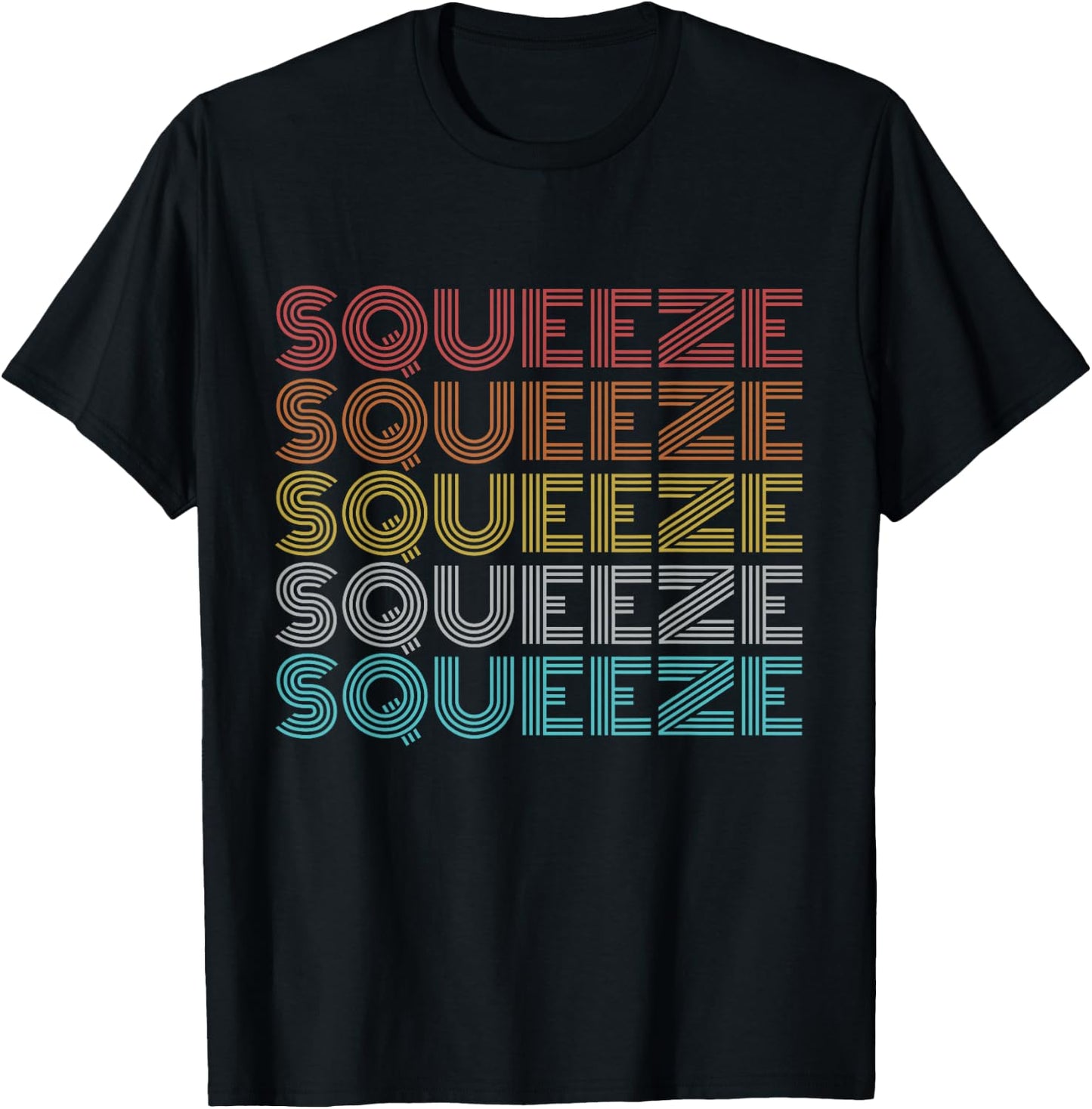 Retro Vintage Squeeze T-Shirt - T-Shirt | Black