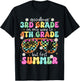 Goodbye 3rd Grade On My Way to 4th Grade Last Day Of School T-Shirt - T-Shirt | Black
