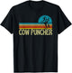 Funny Western Cow Puncher Cowboy Country T-Shirt - T-Shirt | Black