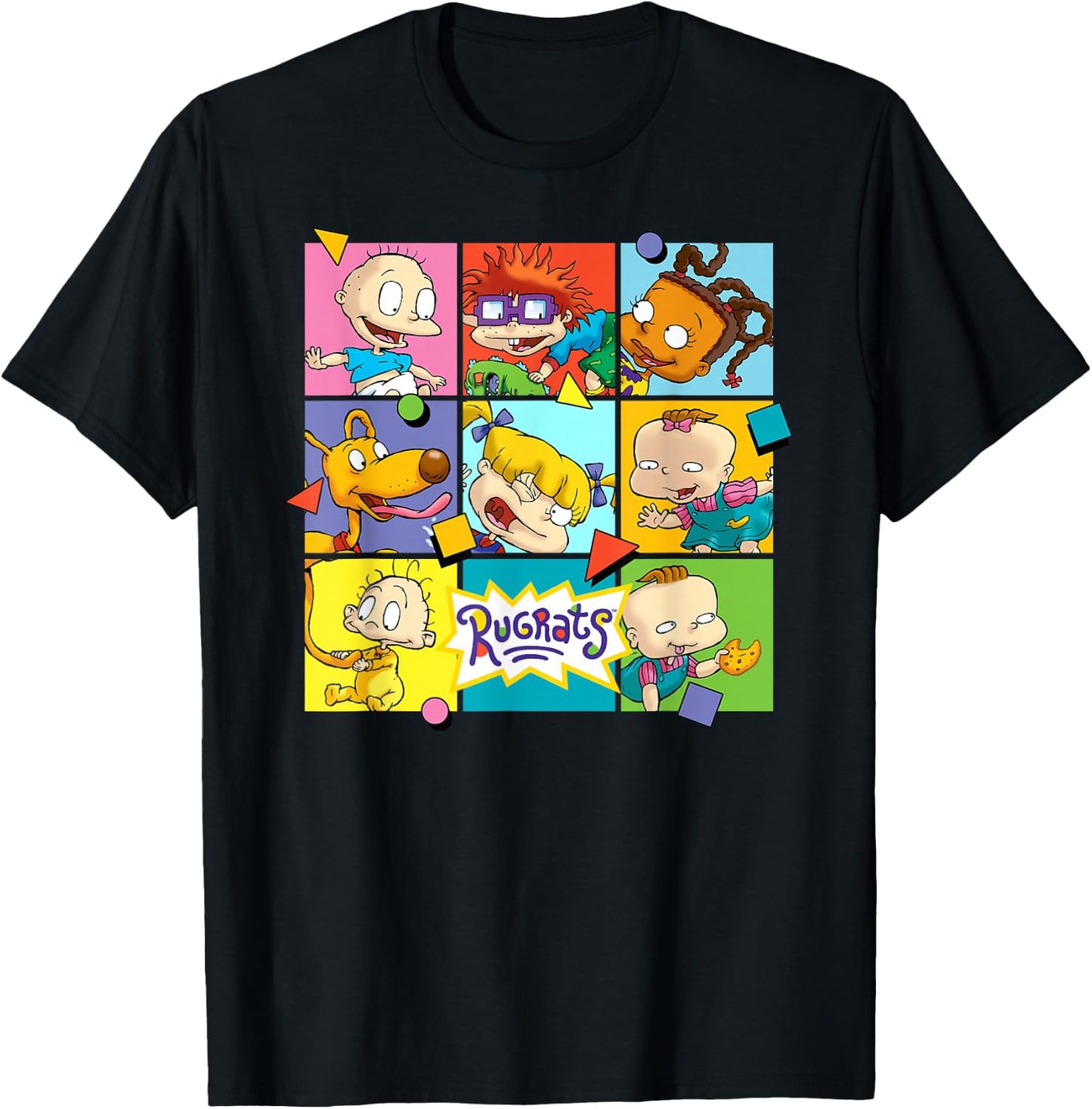 Rugrats - Character Squares T-Shirt - T-Shirt | Black