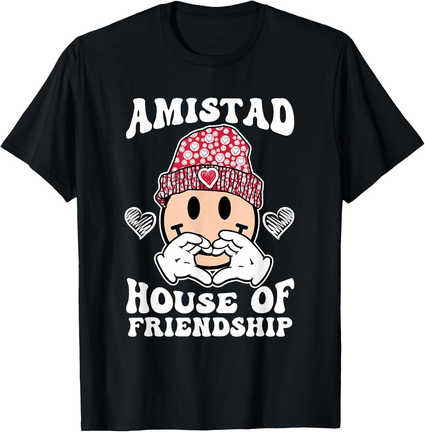 Amistad House Of Friendship Friendly School Spirit Kids T-Shirt - T-Shirt | Black