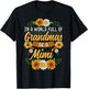In A World Full Of Grandmas Be A Mimi Shirt Sunflower Gift T-Shirt - T-Shirt | Black