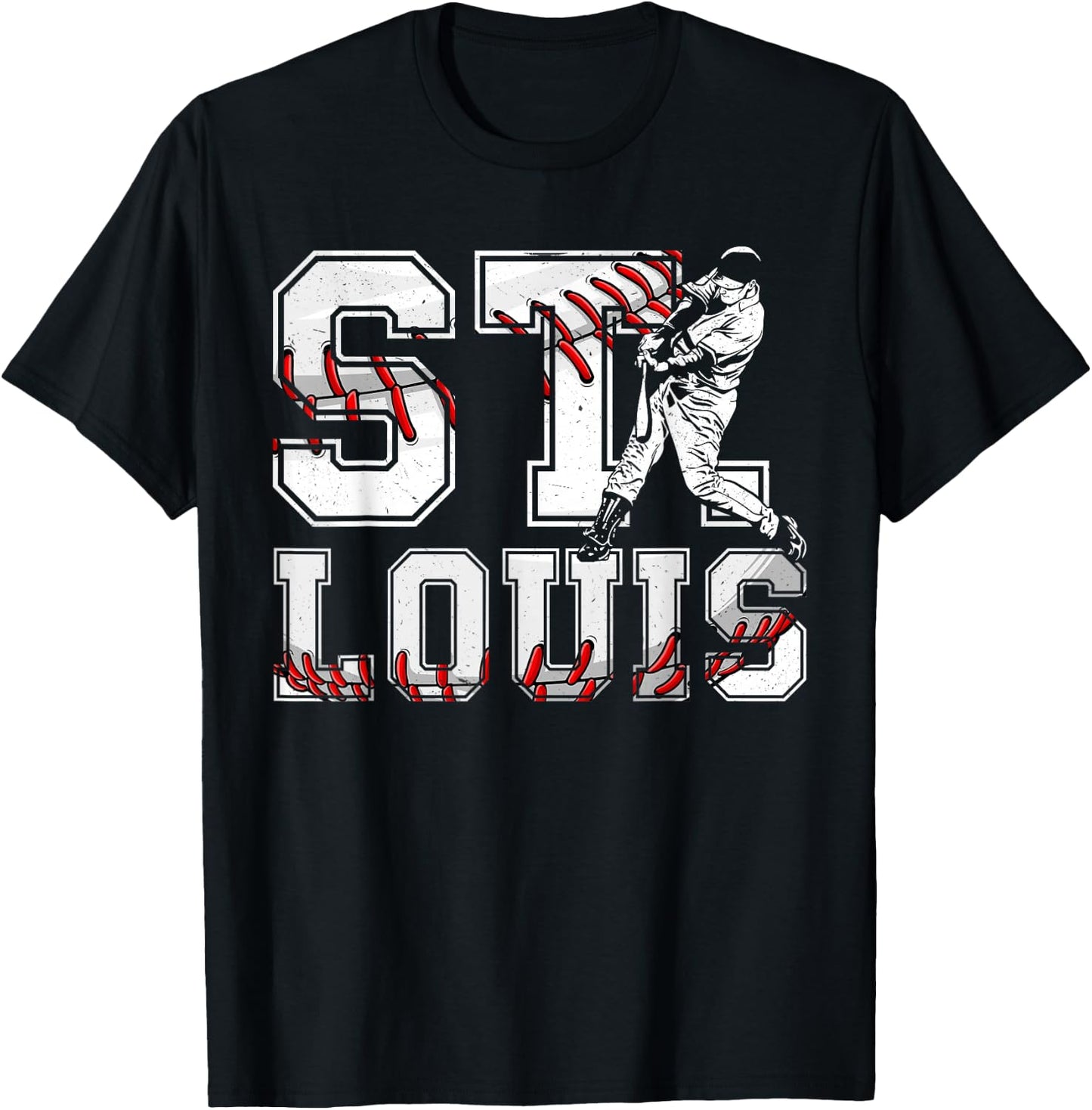 St. Louis Retro Baseball Lover Met At Game Day Men Boys Kids T-Shirt - T-Shirt | Black