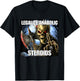 Legalize Anabolic Steroids Funny Cringe Hard Skeleton Meme T-Shirt - T-Shirt | Black