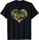 Houston Texas Camo Heart Vintage T-Shirt - T-Shirt | Black