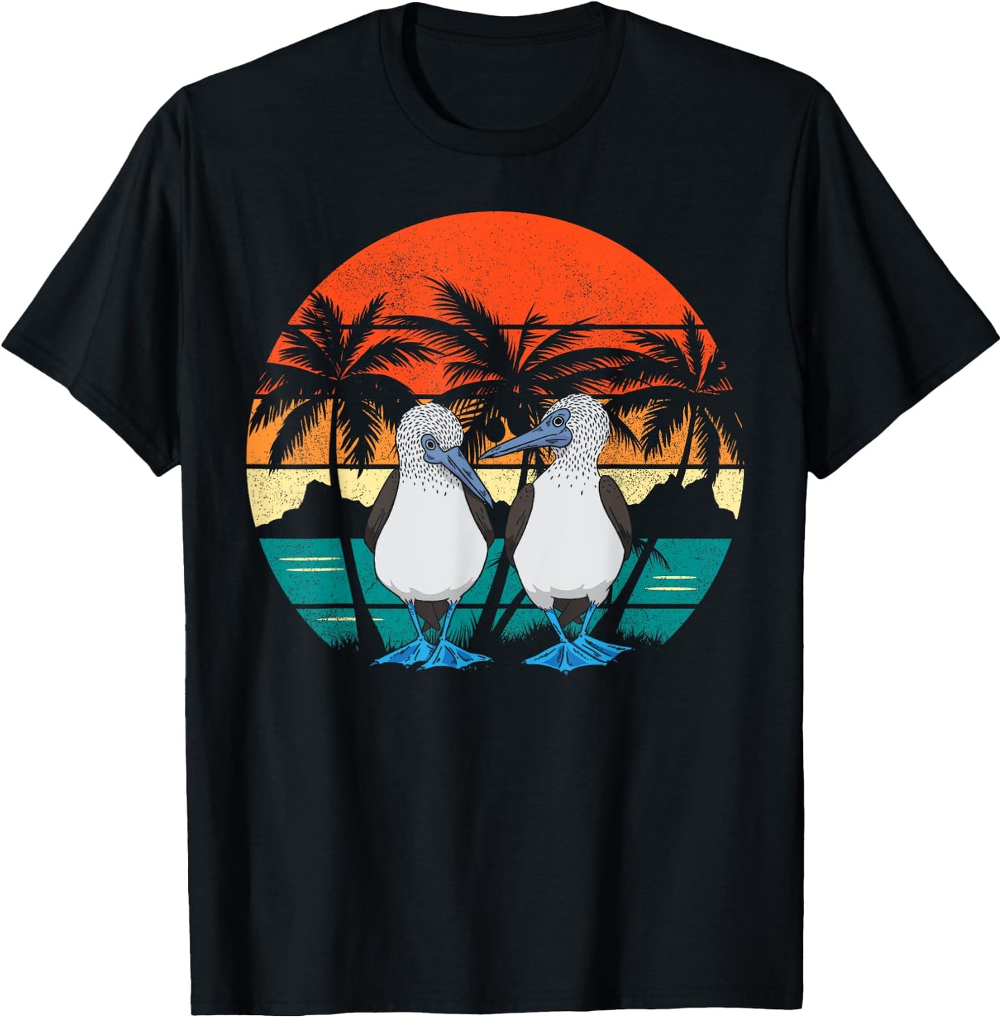 Seabirds Blue-footed Booby Galapagos Bird T-Shirt - T-Shirt | Black
