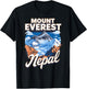 Scenic View of Mount Everest Nepal T-Shirt - T-Shirt | Black