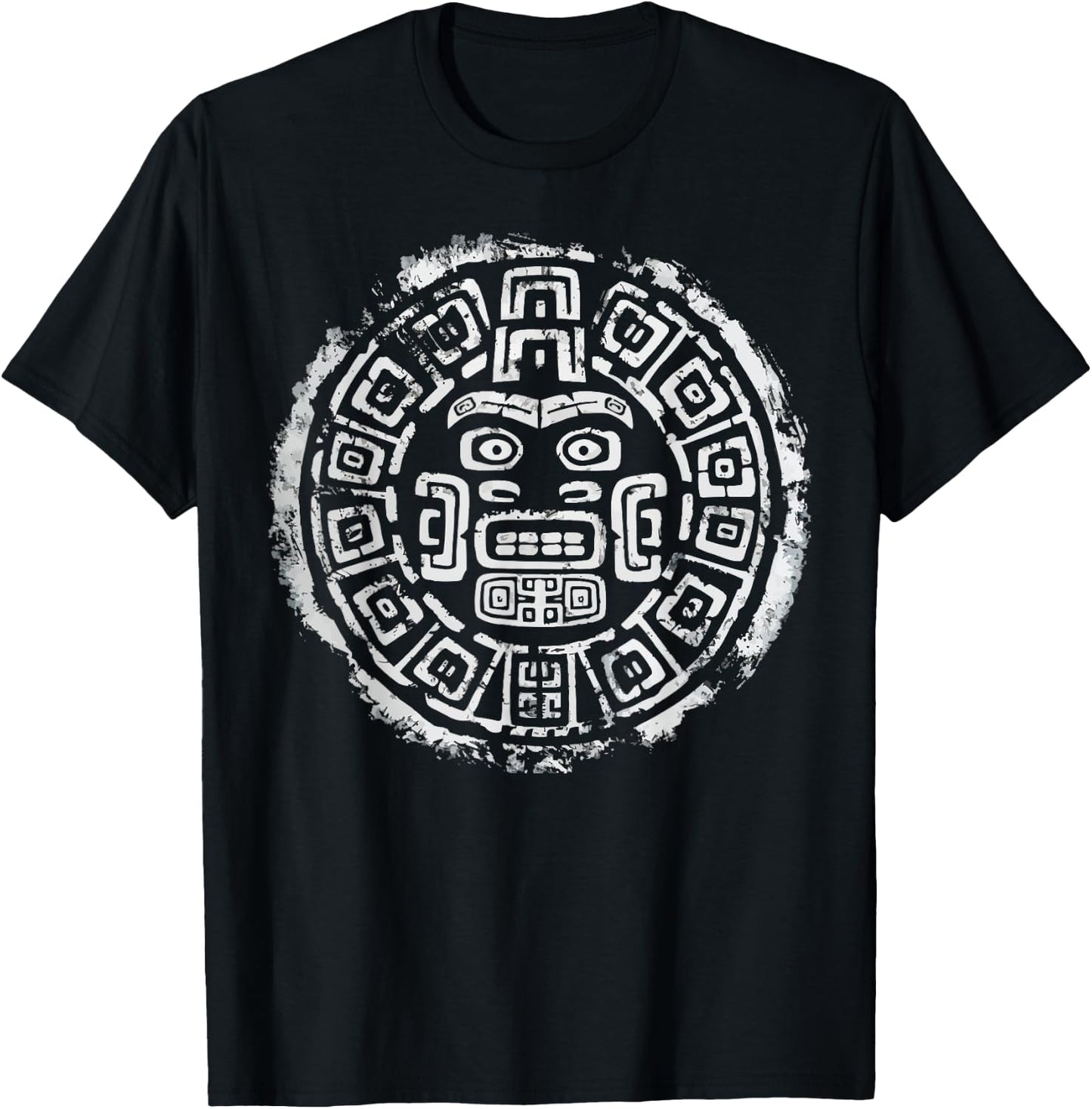 Aztec God Aztec Culture Mayan Indigenous Tlaloc Statue T-Shirt - T-Shirt | Black