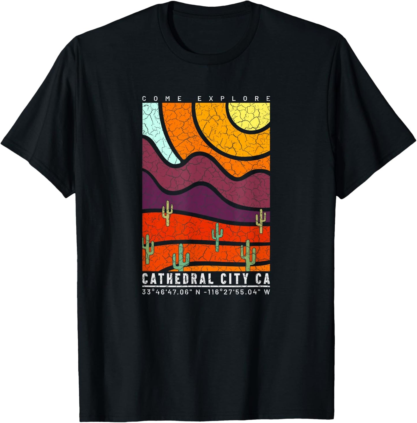 Cathedral City California Desert Souvenir Cathedral City T-Shirt - T-Shirt | Black