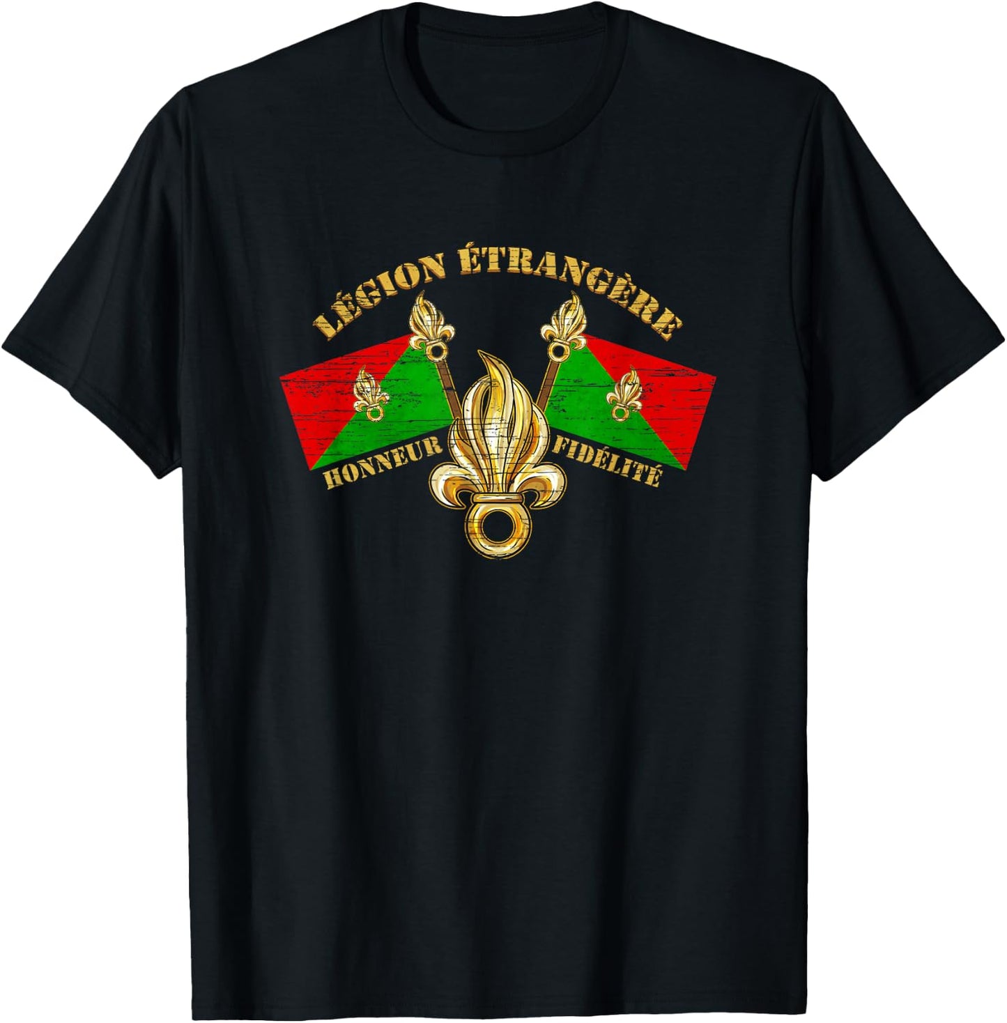 Legion Etrangere Honneur Fidelite French Foreign Legion T-Shirt - T-Shirt | Black