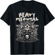 Heavy Meowtal Funny Cat Playing Drums Drummer Cat Meow Men Women Girls Kids T-Shirt - T-Shirt | Black