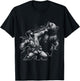 Bear Funny Man Punching Bear Retro Vintage Hunting Camping T-Shirt - T-Shirt | Black