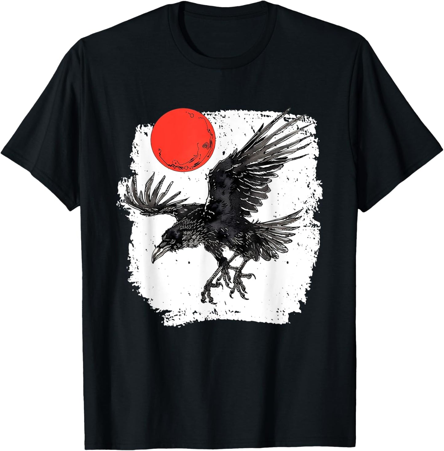 Yatagarasu T | three-legged crow | Japanese mythology T-Shirt - T-Shirt | Black