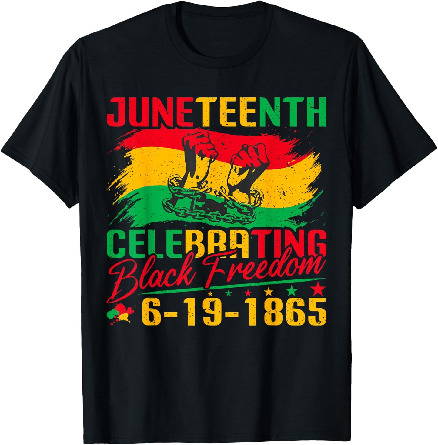 Juneteenth Celebrating Black Freedom 1865 African Women Men T-Shirt - T-Shirt | Black