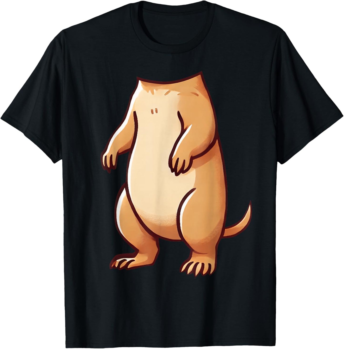 Easy Prairie Dog Costume Halloween Prairie Dog Body Women Kids T-Shirt - T-Shirt | Black