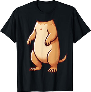 Easy Prairie Dog Costume Halloween Prairie Dog Body Women Kids T-Shirt - T-Shirt | Black