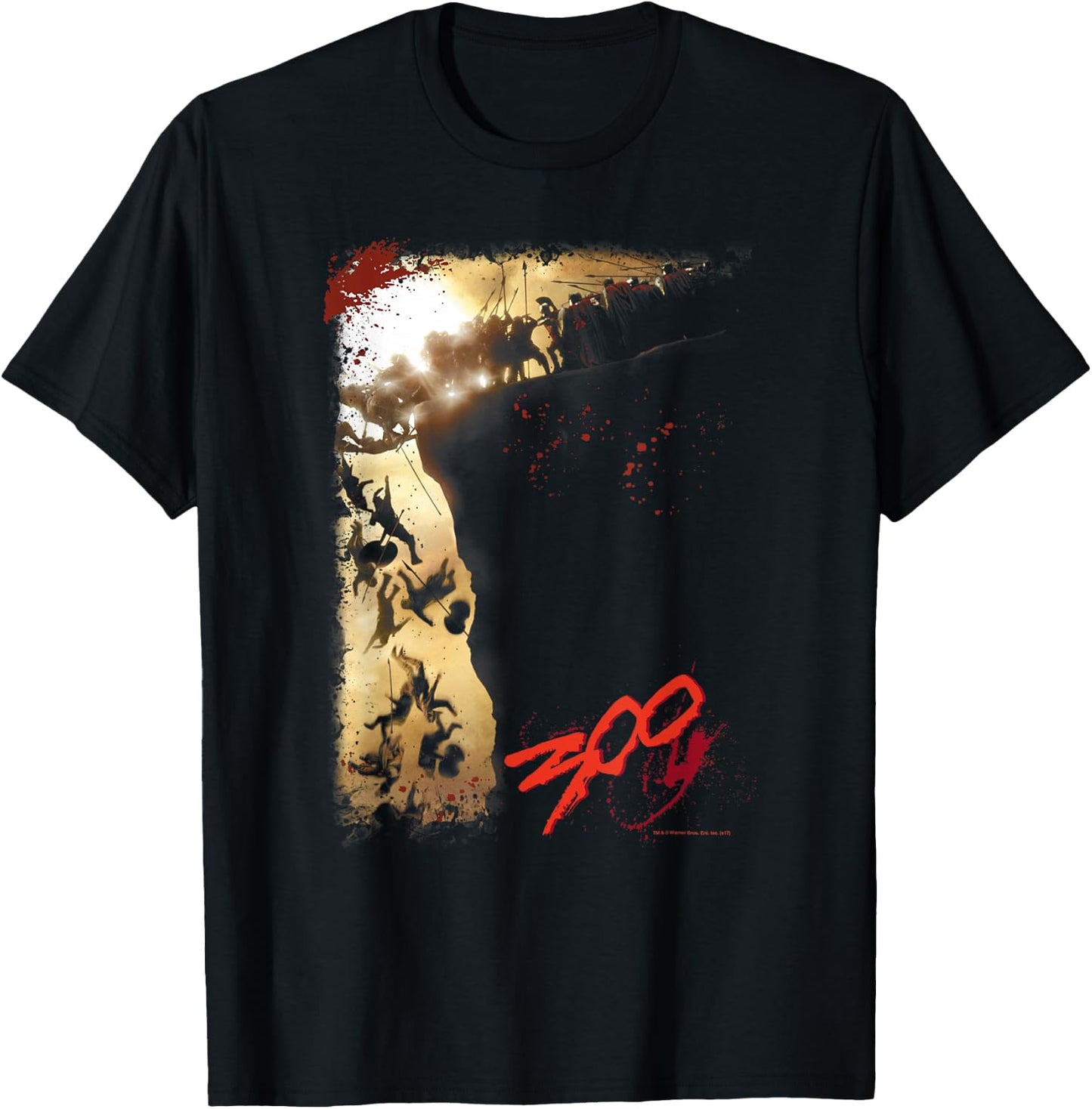 300 Movie The Cliff T-Shirt - T-Shirt | Black