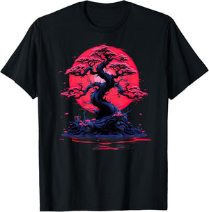 Bonsai Tree , Japanese culture, meditation, penjing , zen T-Shirt - T-Shirt | Black